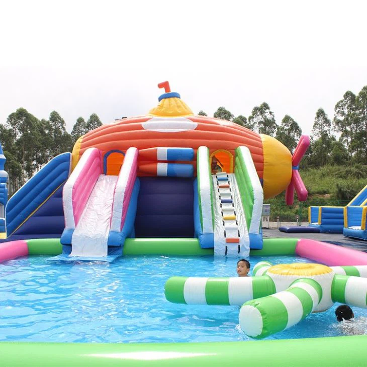 Submarine Custom Commercial Inflatable Swimming Pool